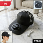 USB rechargeable fan hat suitable for outdoor activities