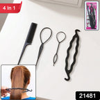 Hair styling tool kit for braiding and twisting