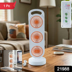 Triple head desk fan providing better air circulation