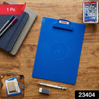 A4 plastic clipboard in vibrant blue color, ideal for office and school use
