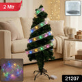 Decorative multicolor LED ribbon light strip coiled for display
