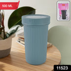 Travel Glass showing leakproof airtight lid and sleek design