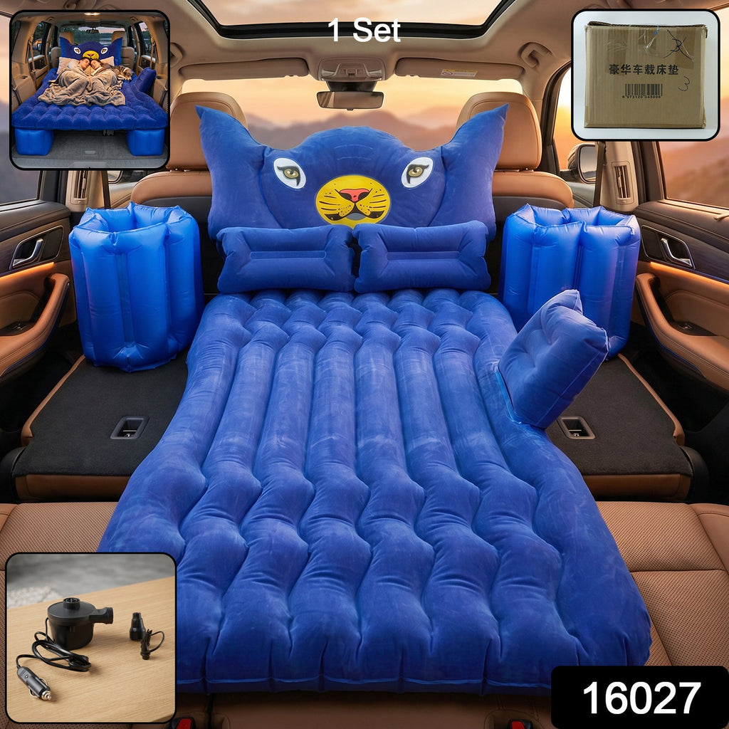 Car seat inflatable bed for comfortable travel sleeping