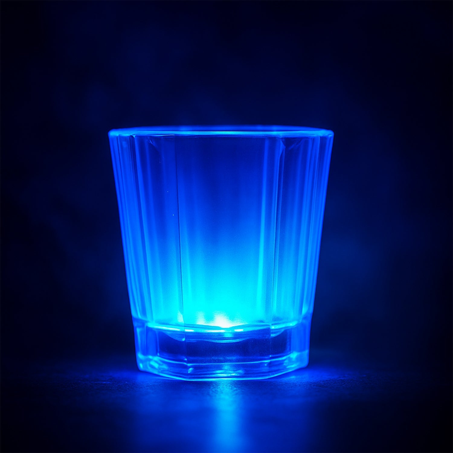 LED party cup glowing with vibrant colours