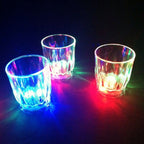 24-piece LED shot glass set with colourful flashing lights