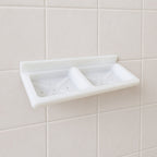 Easy to clean soap and sponge holder with detachable compartments