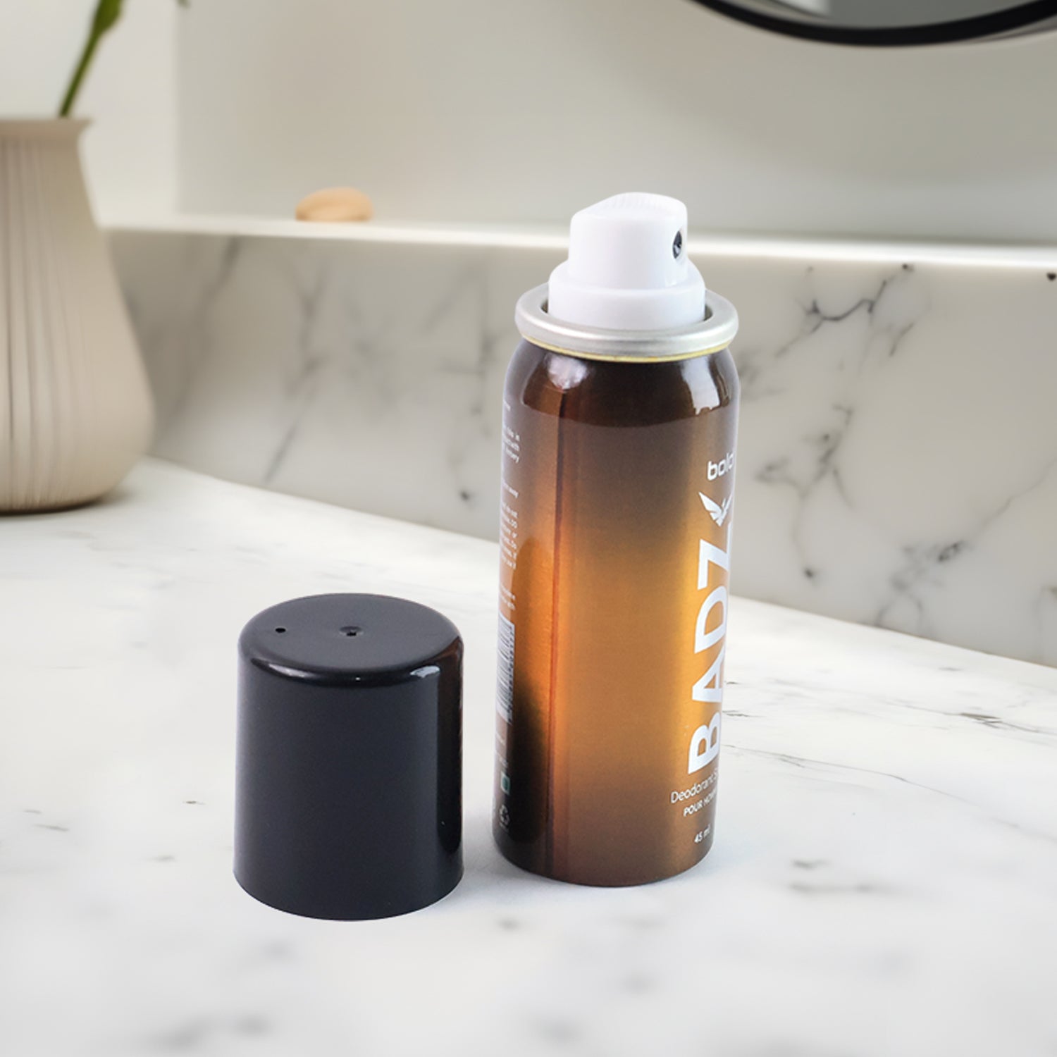 Men's deodorant body spray in a 45ml travel-friendly bottle