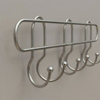 Stylish wall mount hook rack for towels, clothes, and bags