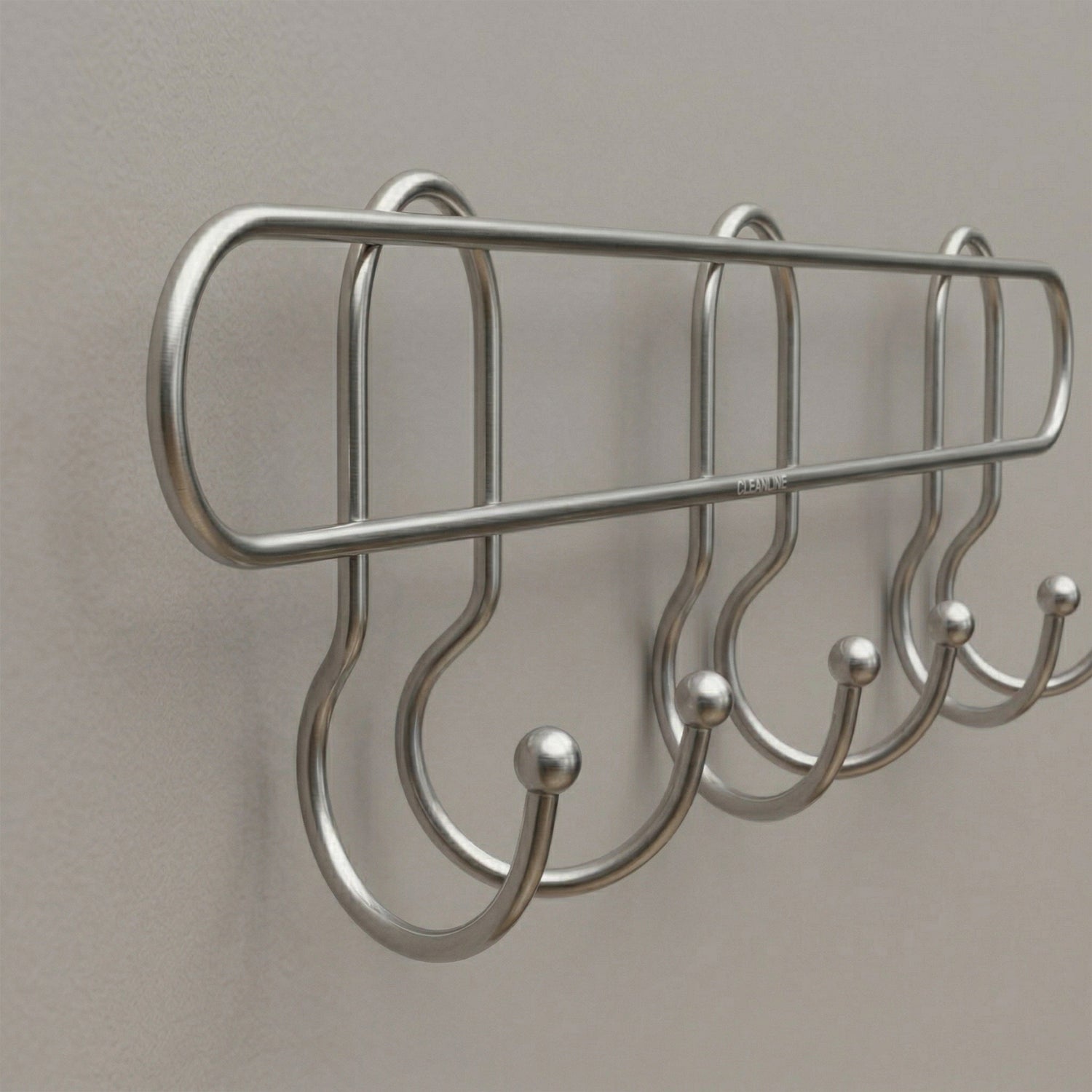 Stylish wall mount hook rack for towels, clothes, and bags