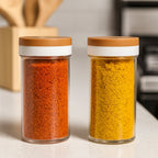Transparent airtight container jar set ideal for kitchen organisation
