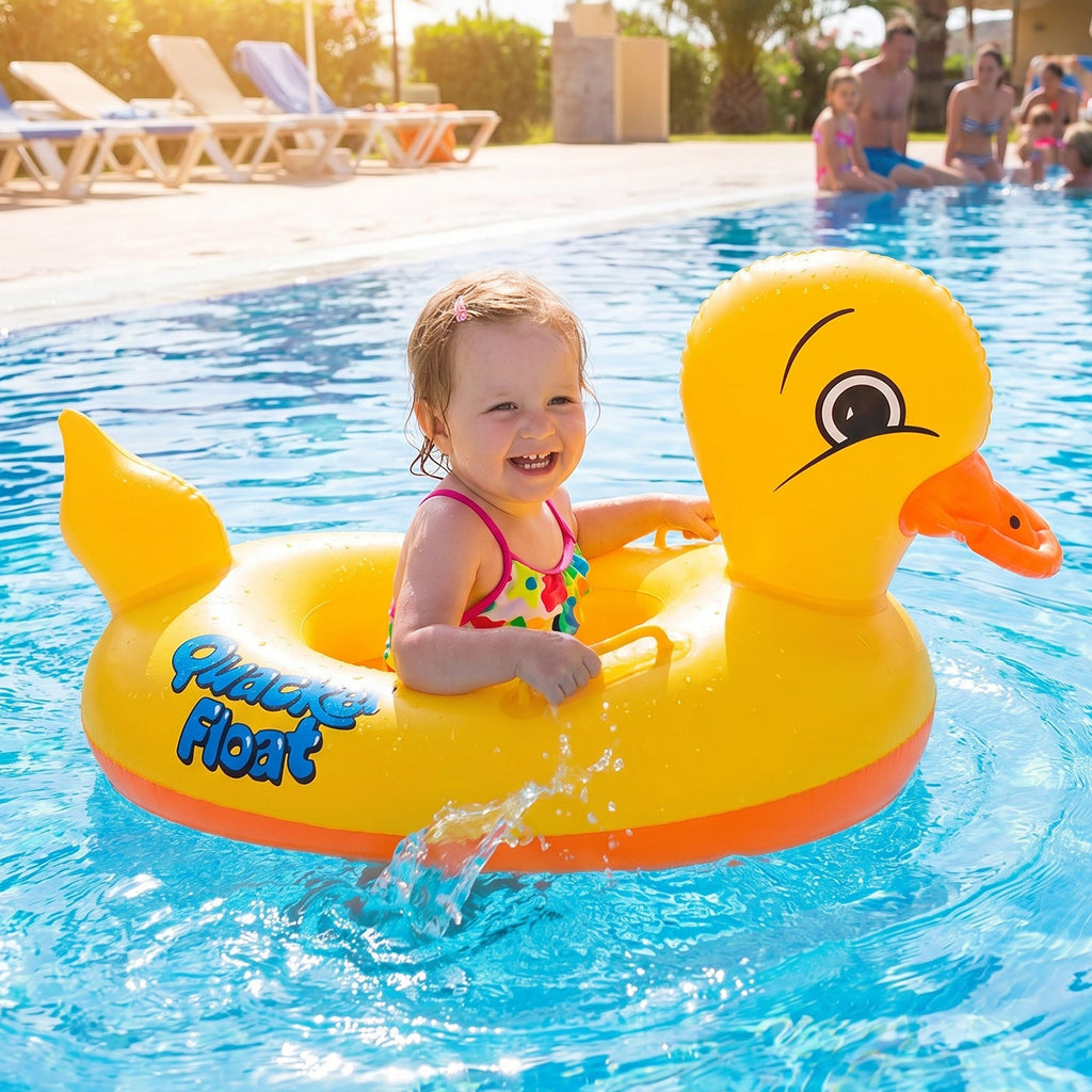 Colorful kid's swim ring float for pool safety