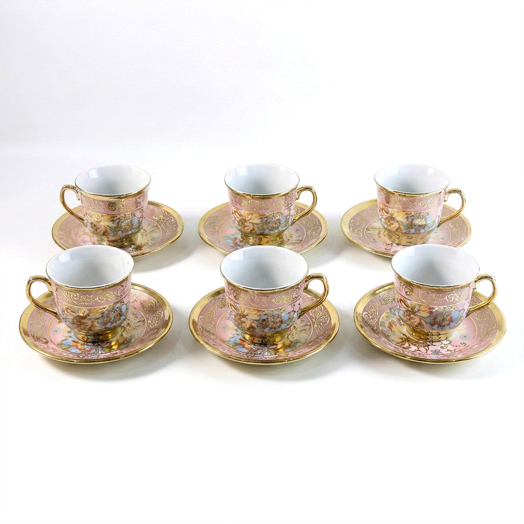 Premium quality tea cup and saucer set with smooth glazed finish