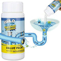 Powerful Drain Cleaner Powder in a portable container, ready to clear clogs.