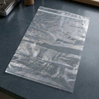 Resealable transparent zip lock bag ideal for food storage