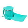 A multi-functional snack tray with a 350ml steel cup, perfect for home use.