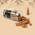 Pack of Indo Glow premium dhoop cones, showcasing the vibrant packaging.