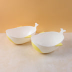 Two-piece plastic strainer and washing bowl for kitchen use