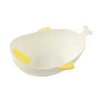 Cleaning bowl designed for draining rice, pulses, fruits and vegetables