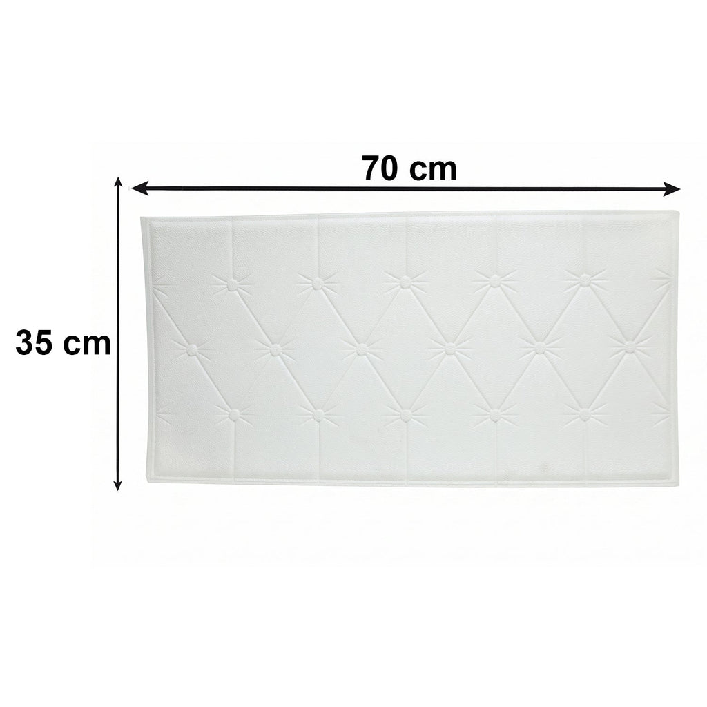 Bedroom decorative foam wall tile in white
