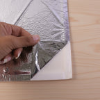 Soft pink padded wall insulation panel