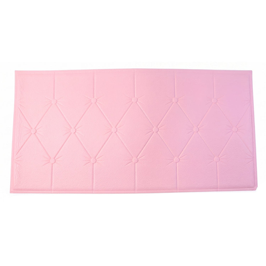 Peel and stick pink foam cushion wall panel