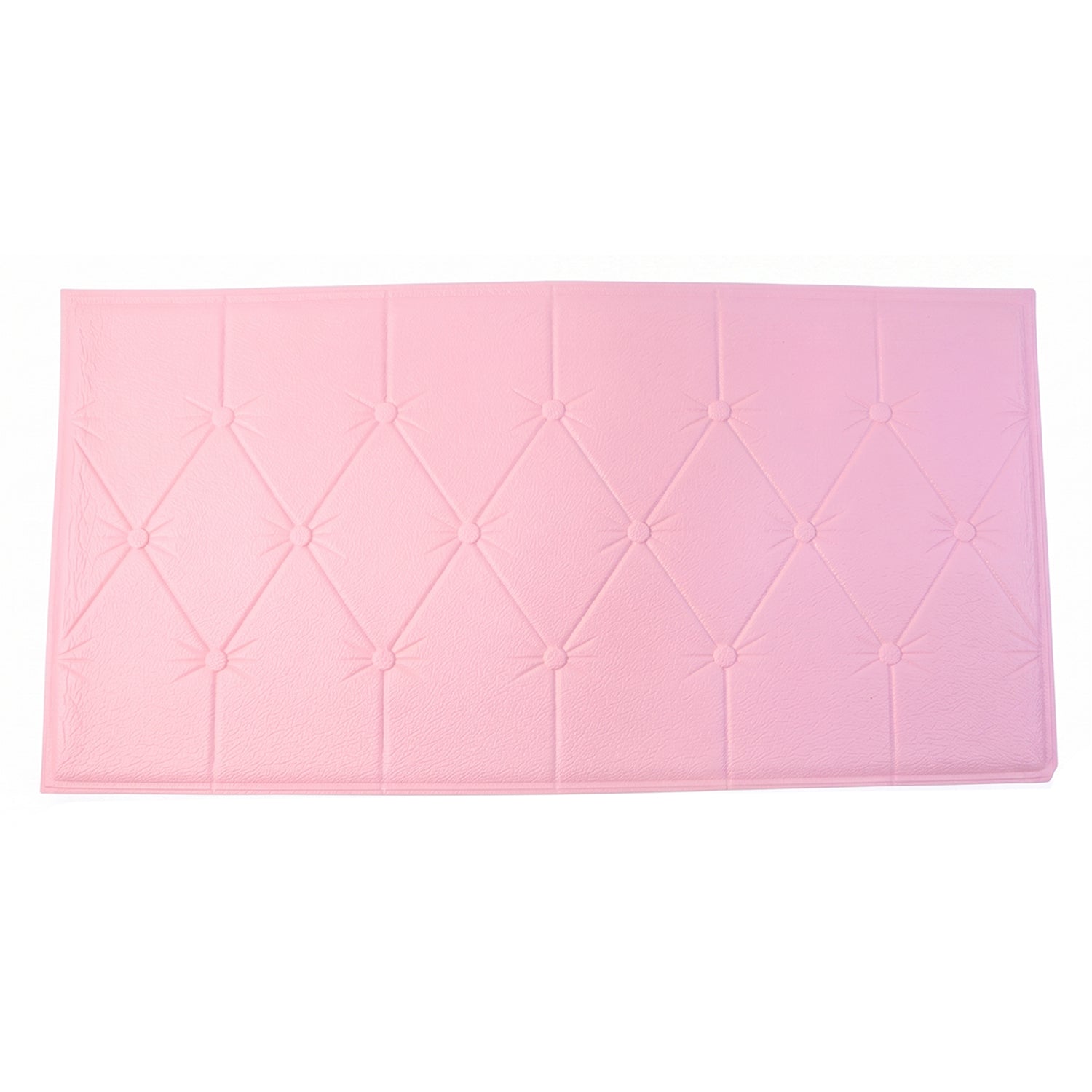 Peel and stick pink foam cushion wall panel