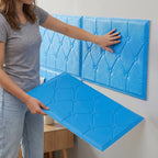 Decorative soft foam wall panel 69x35cm for wall protection