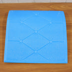 DIY self-adhesive blue wall decor foam panel