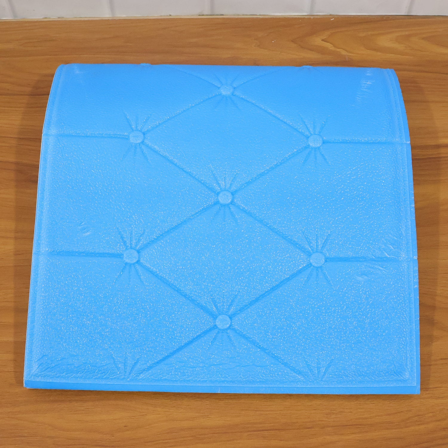 DIY self-adhesive blue wall decor foam panel