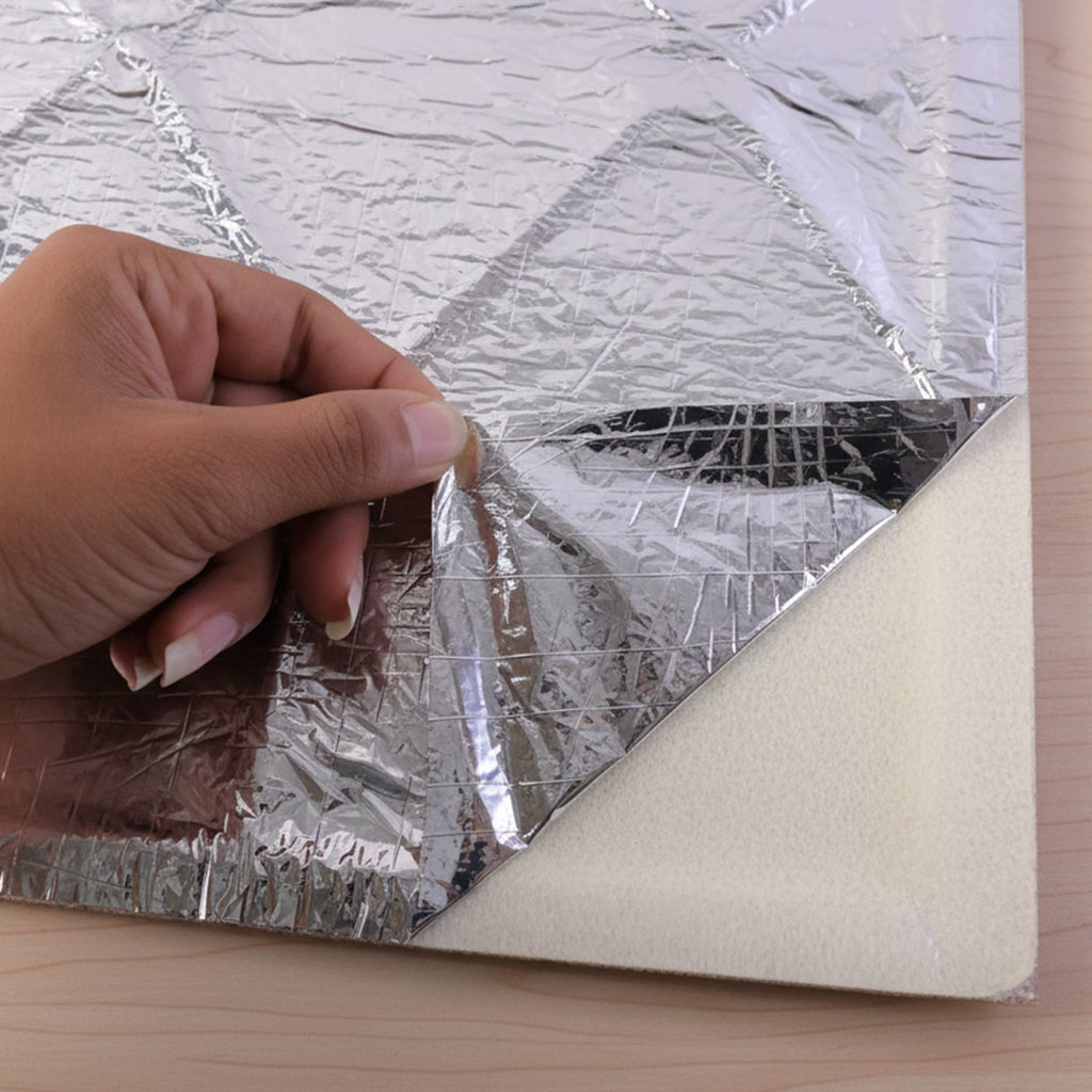 Soft padded foam insulation panel for walls with stylish design