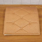 DIY self adhesive brown foam wall decor for easy decoration