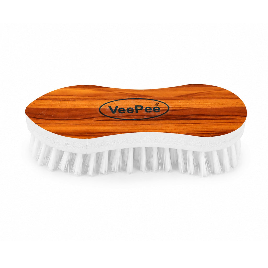 Cloth washing brush on white background showing size and design