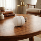 USB LED mini lamp emitting warm yellow light for night use