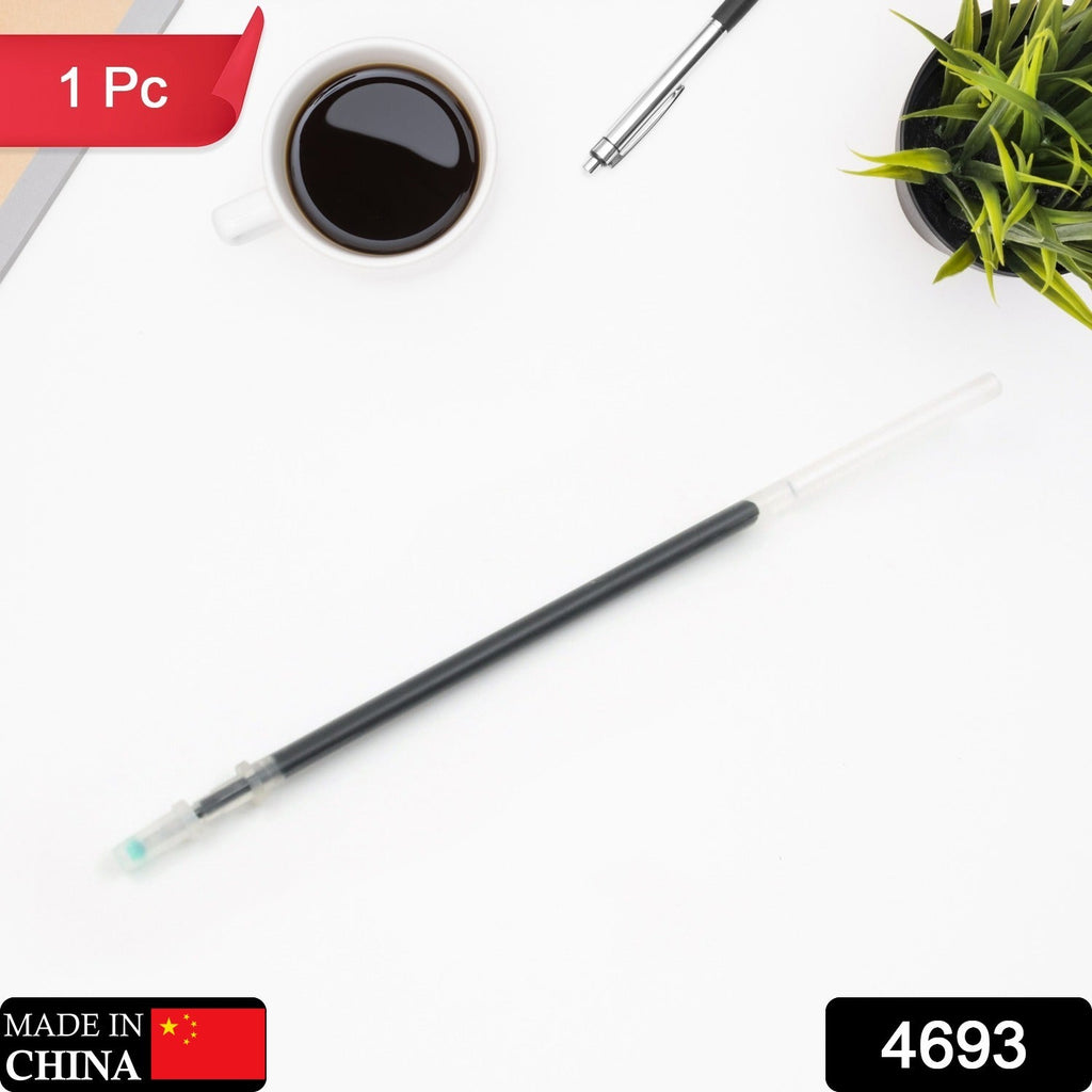 A pack of multiple black pen refills displayed, highlighting their quantity.