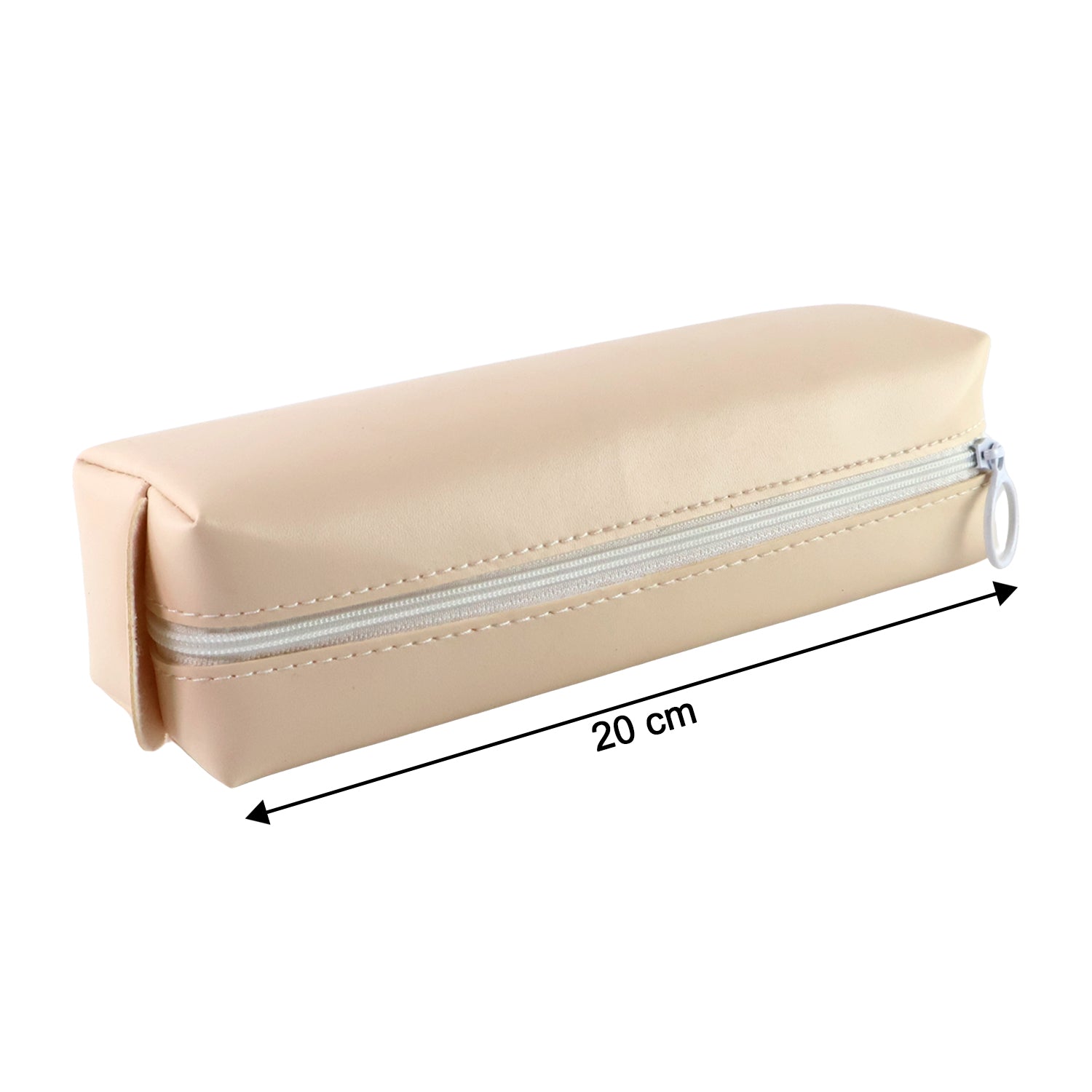PU leather pens pouch holding multiple pens and highlighters for easy access.
