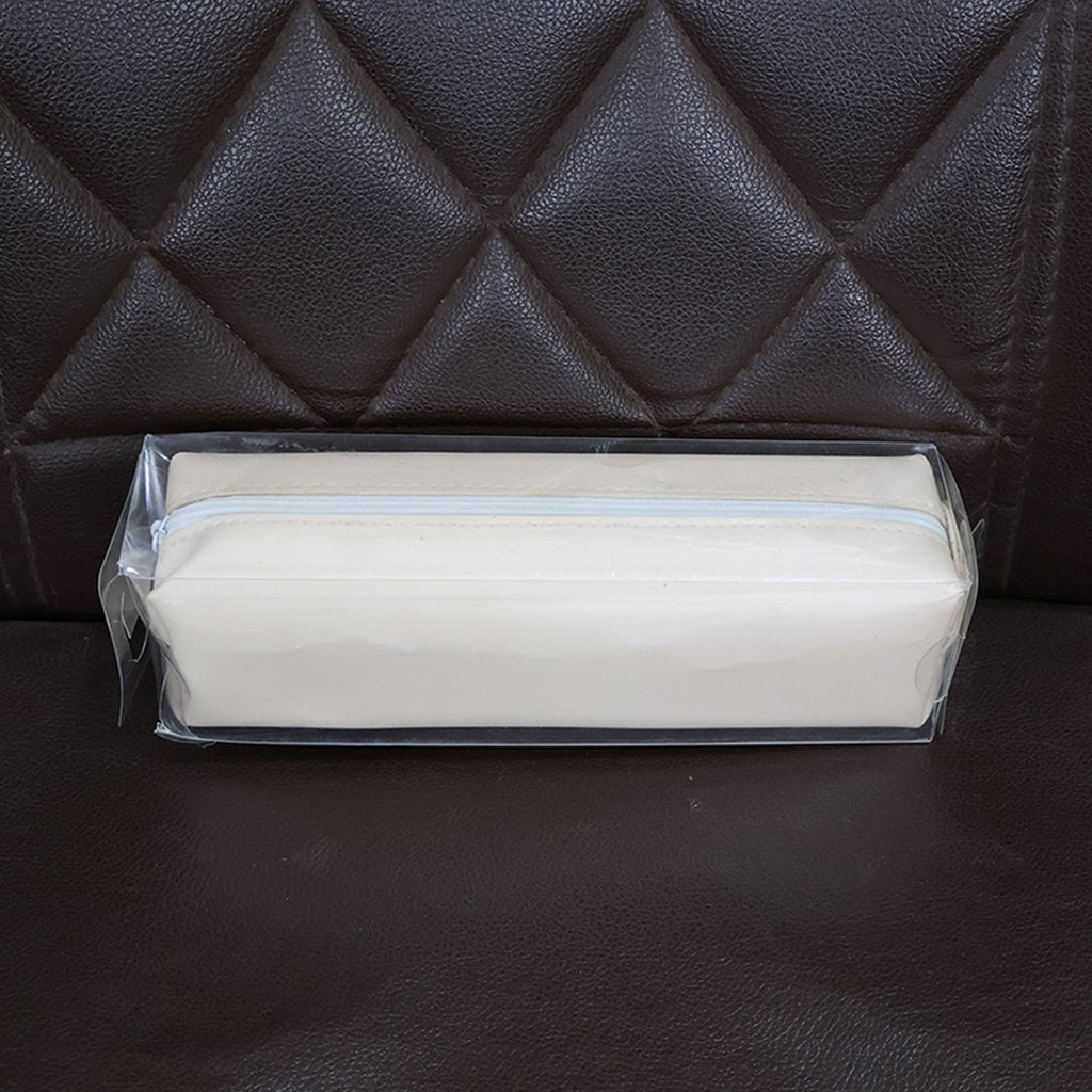 Travel-friendly PU leather pencil pouch, showcasing its lightweight and portable design.